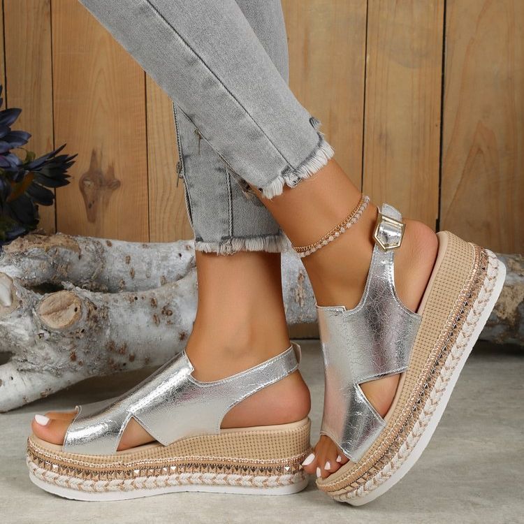 Jade™ – Zomerse sandalen met sleehak