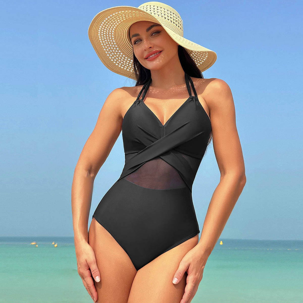 Naomi™ – Halterbadpak met mesh