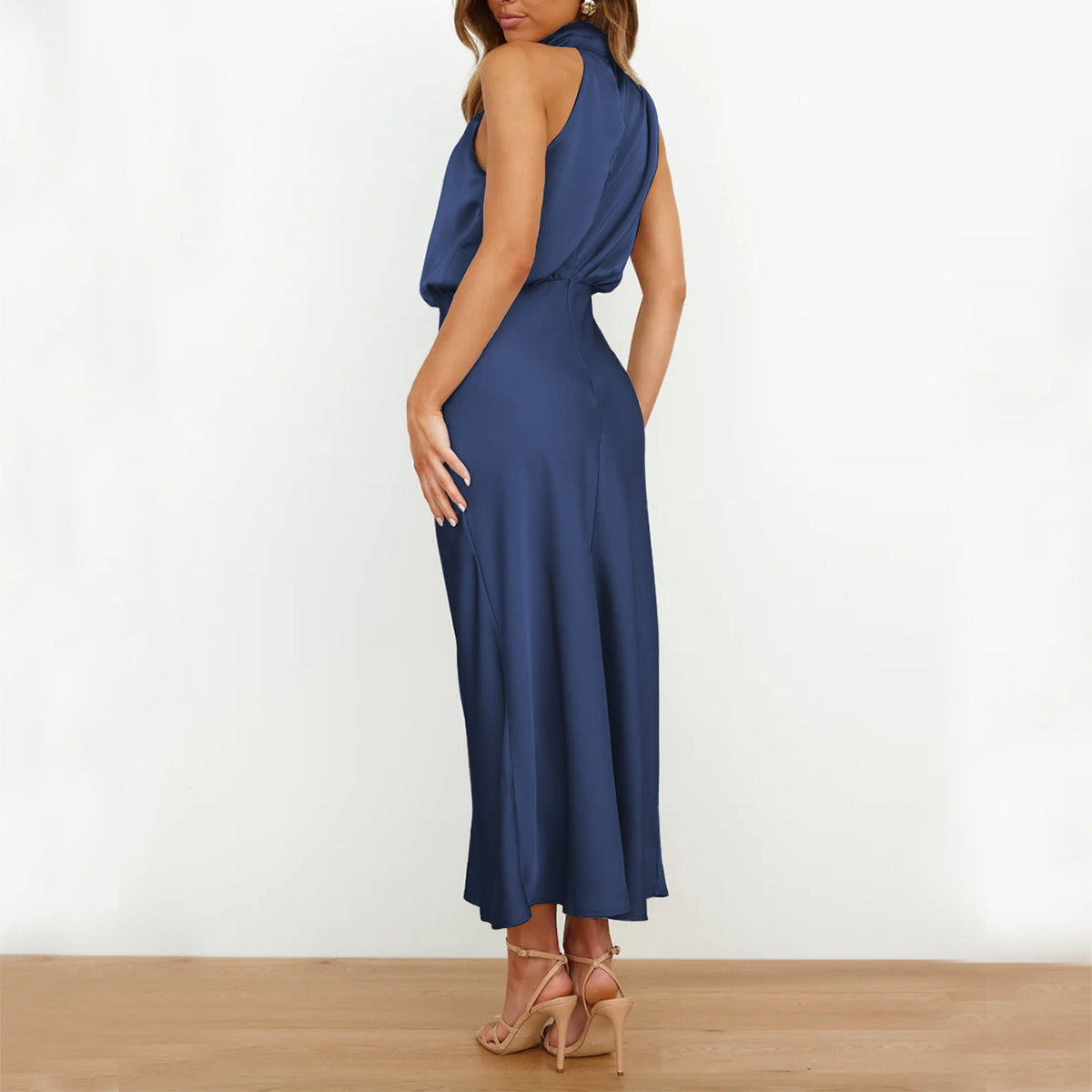 Isadora™ | Satijnen maxi-jurk