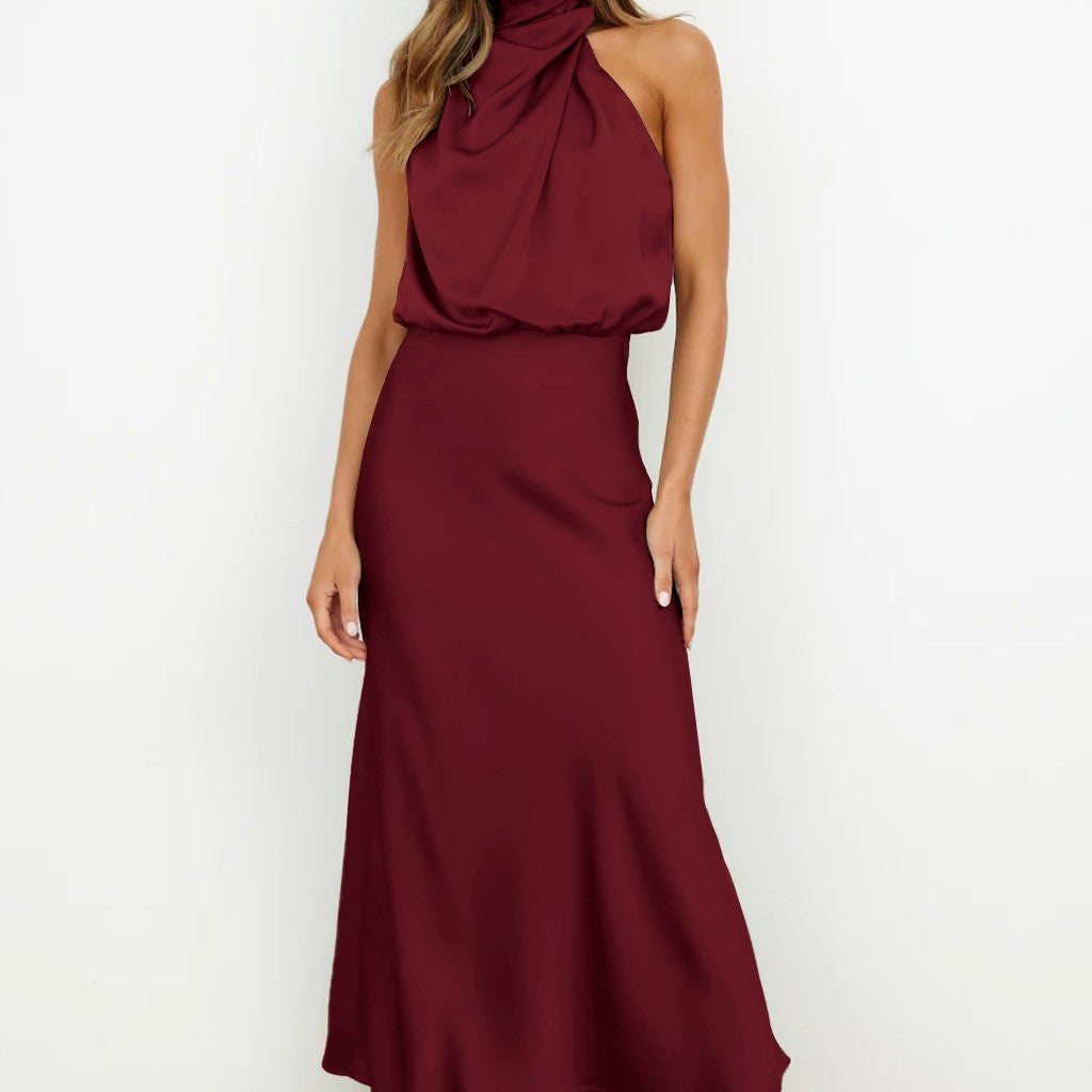 Isadora™ | Satijnen maxi-jurk