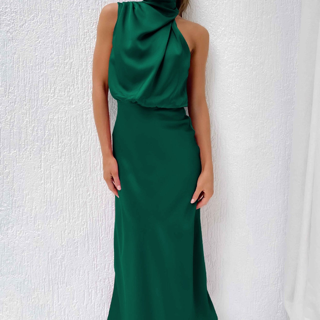 Isadora™ | Satijnen maxi-jurk
