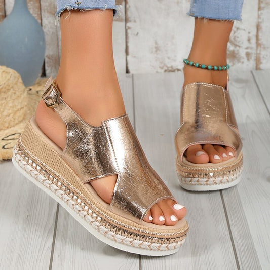 Jade™ –  Zomerse sandalen met sleehak