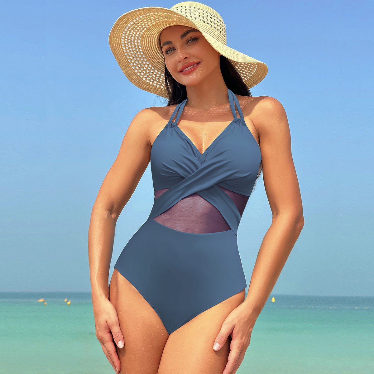 Naomi™ – Halterbadpak met mesh
