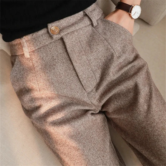 Wollen Harem broek