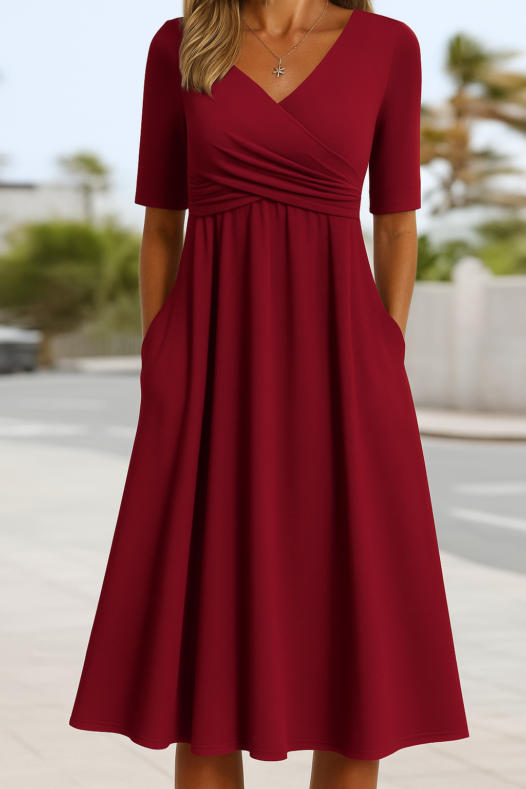 Elisa™ | midi-jurk