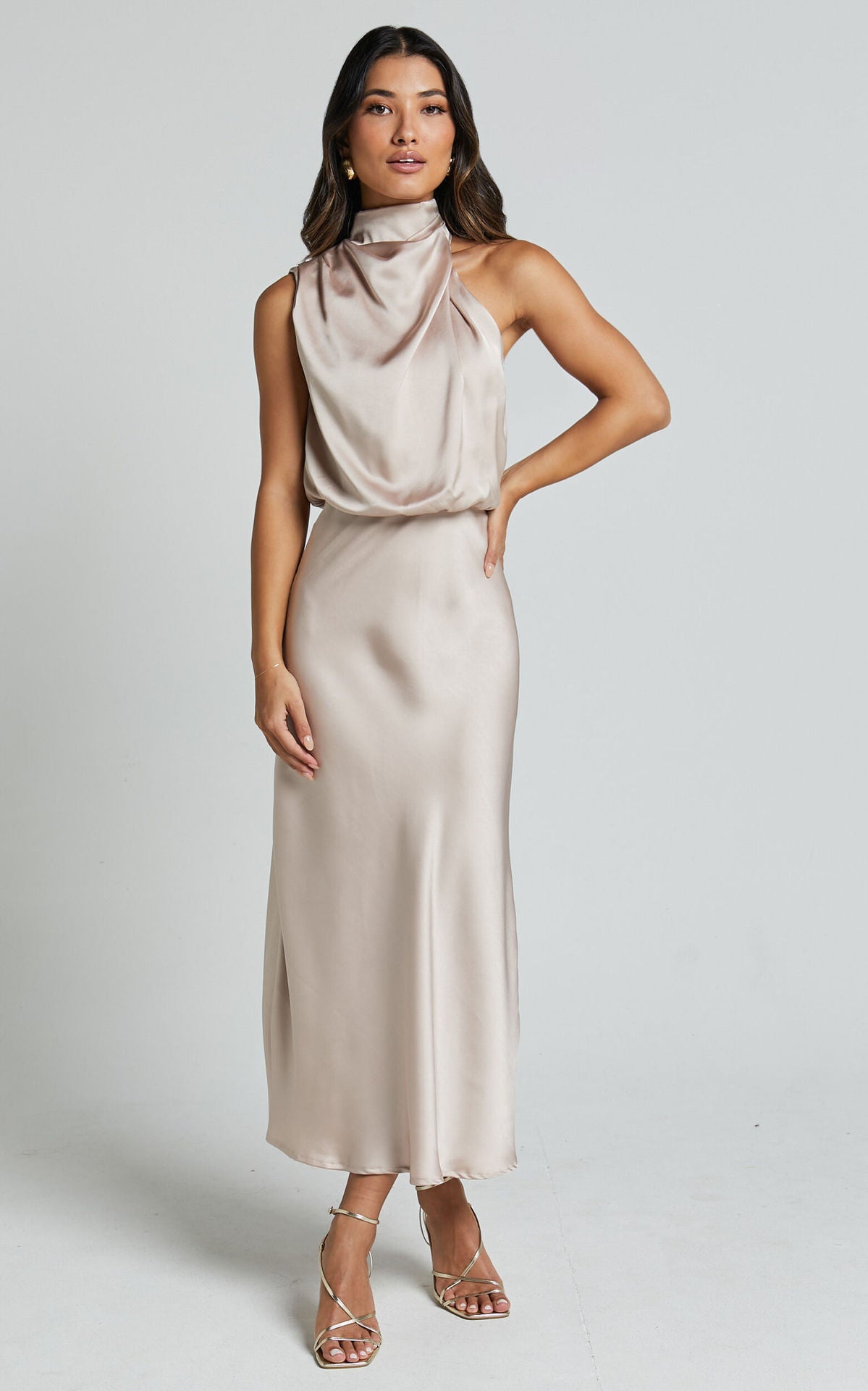 Isadora™ | Satijnen maxi-jurk