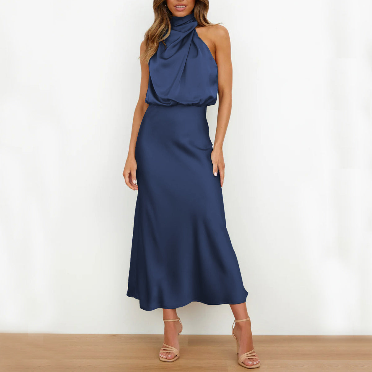 Isadora™ | Satijnen maxi-jurk