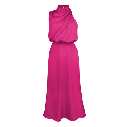Isadora™ | Satijnen maxi-jurk