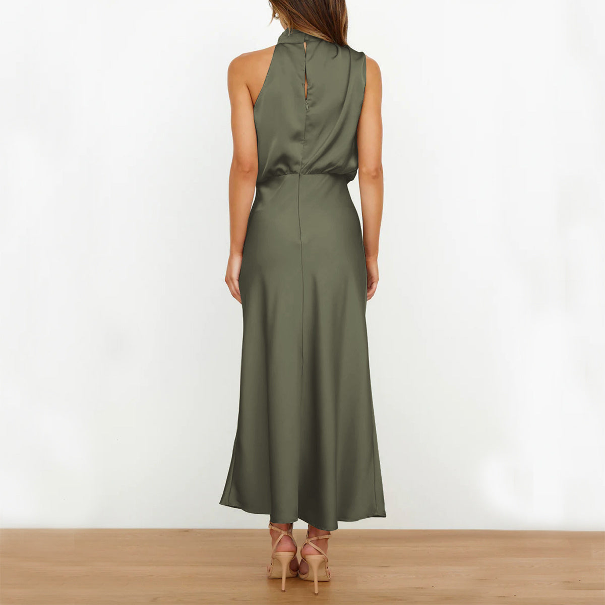 Isadora™ | Satijnen maxi-jurk