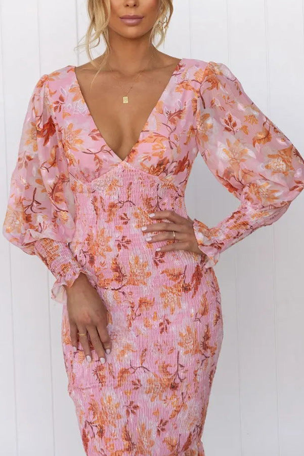 Liva™ | V-Hals Midi Jurk
