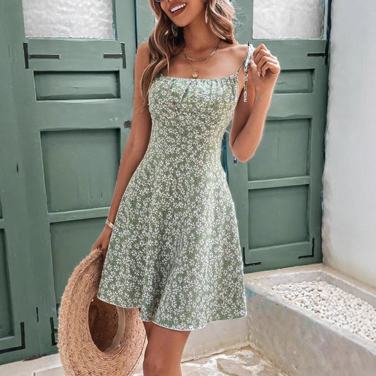 Liselot™ – Zomerse bloemenjurk met spaghettibandjes
