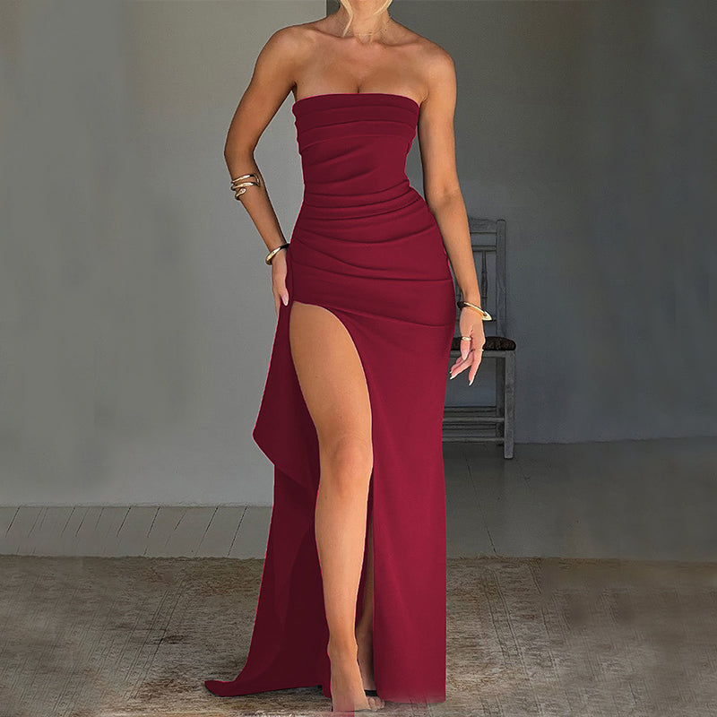 Sophie™ | Strapless Split Maxi-jurk