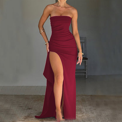 Sophie™ | Strapless Split Maxi-jurk