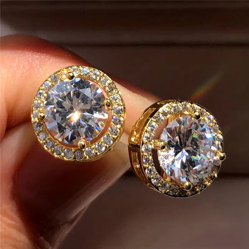 Vintage Crystal Stud oorbellen