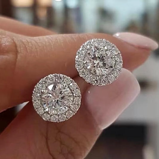 Vintage Crystal Stud oorbellen