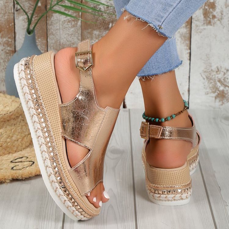Jade™ –  Zomerse sandalen met sleehak