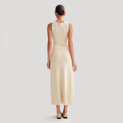 Maren™ – Slim fit jurk met knoopsluiting