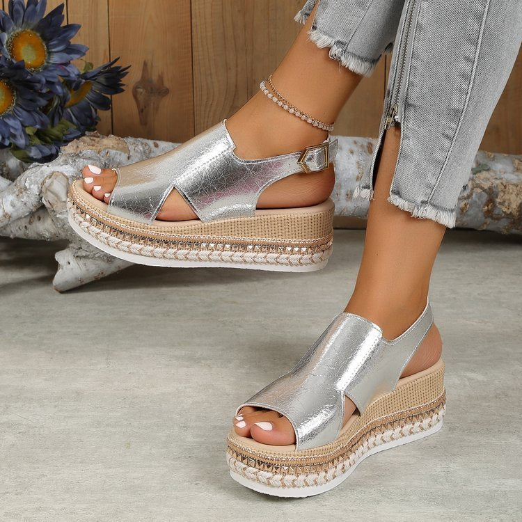 Jade™ –  Zomerse sandalen met sleehak