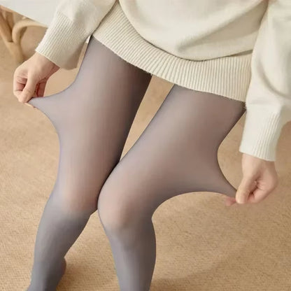 Warme & Elegante Winterpanty – Fleece-gevoerde Thermo Legging met Hoge Taille